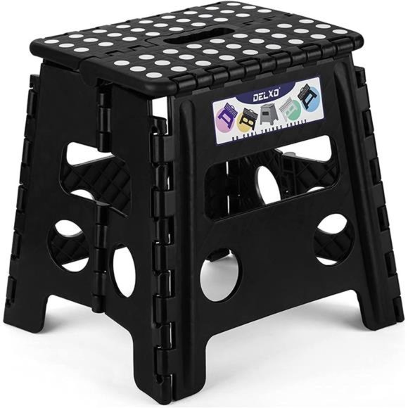 Folding Step Stool,13inch Non-Slip Foldable Stools for Kids &Adults Up to 30 LBS - Picture 1 of 5